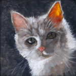 cat painting joel barnett art greenville sc